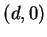 $(d,0)$