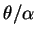 $\theta/\alpha$
