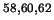 $^{58,60,62}$