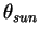 $\theta_{sun}$