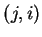 $(j,i)$