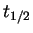 $t_{1/2}$