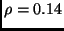 $\rho=0.14$