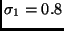 $\sigma_1=0.8$