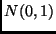 $N(0,1)$