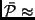 $\bar{\ensuremath {{\cal{P}}}}\approx$